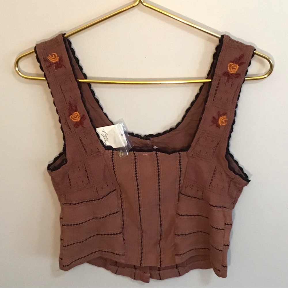 Women’s Rose Bud Knit Top | Free People | Size S - Picture 2 of 2